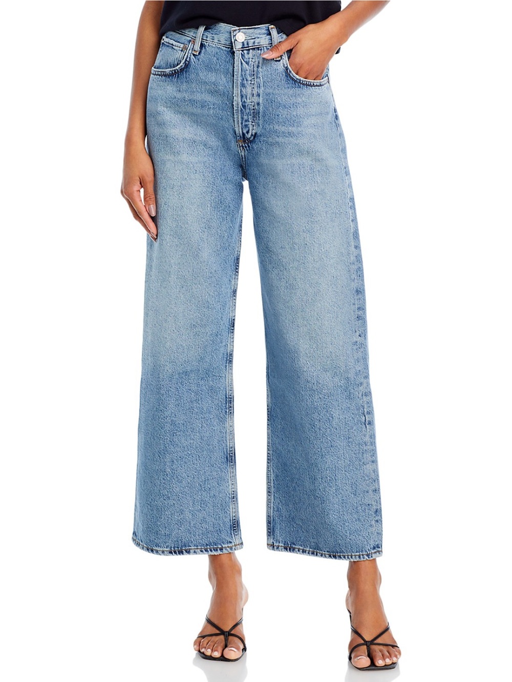 NWT Agolde Ren High Rise Wide Leg Jeans Disclosure